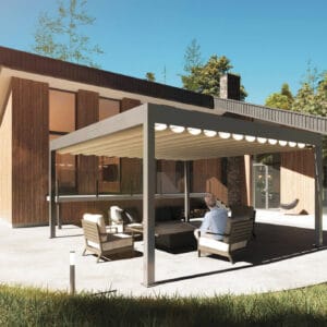Motorline PÉRGOLA PLUS – aluminum retractable pergola for terrace and garden